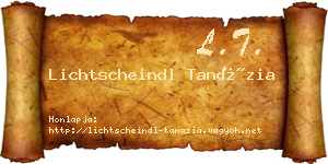 Lichtscheindl Tanázia névjegykártya